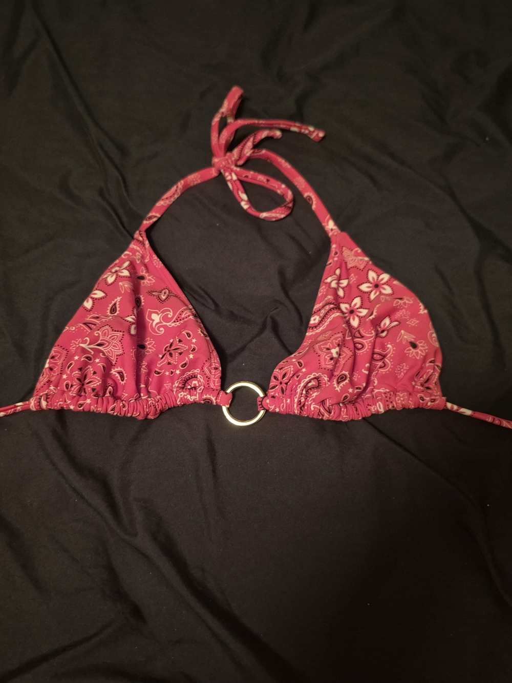 wild fable Red Bandana Print Bikini Top